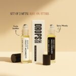 Discovery Set of 2 Attar Collection Fruit Monkey and Millionaire |  90% Oil | 5ML Each | Attar Metal Roll On | Long Lasting Attar